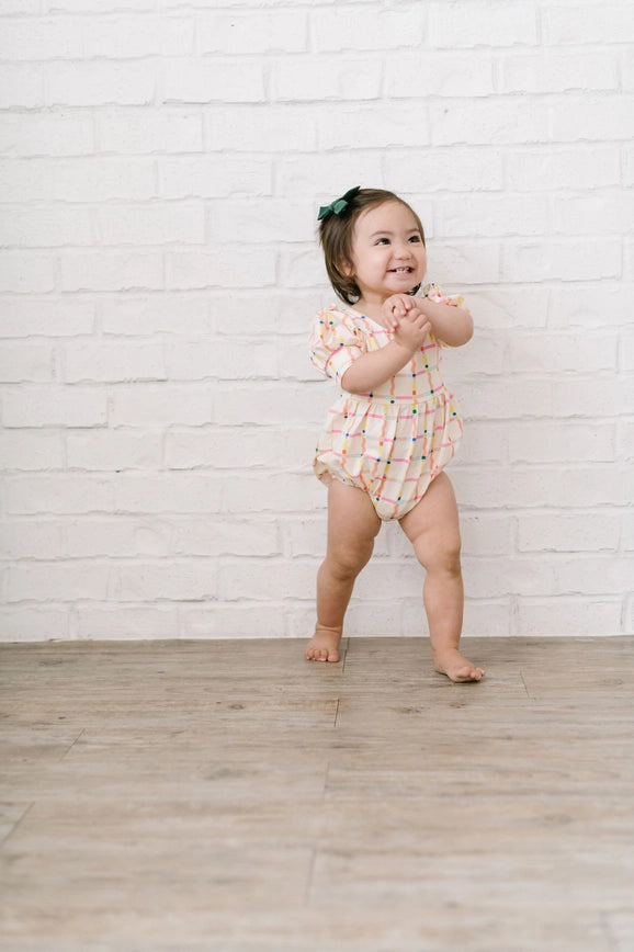 Puff Romper || Squiggles